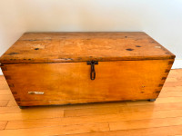 antique wooden trunk