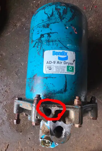 Bendix AD-9 Semi Truck Air Dryer Assembly (Used/Core), View more