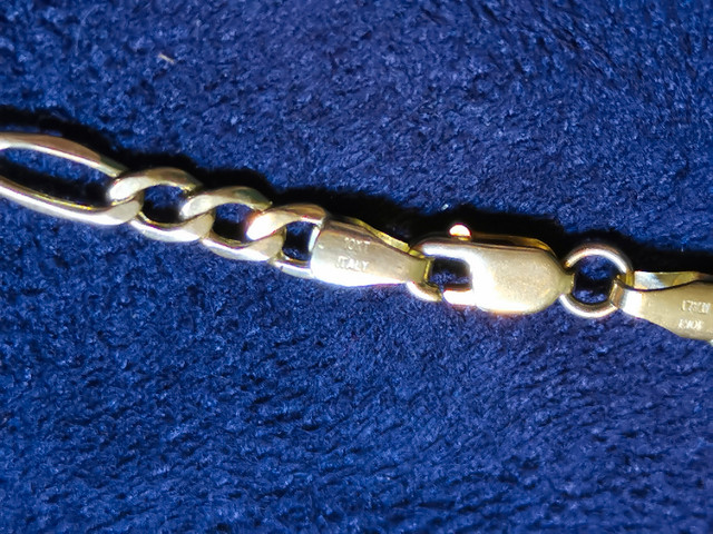 Bracelet cubin plat uni 7 - 1/2 pc 3,5 MM en or 10k in Jewellery & Watches in Saint-Jean-sur-Richelieu - Image 2