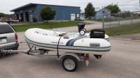 Highfield Inflatable boat with Galvanized Trailer & 8h Mercury