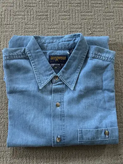 Brand New  Blue Denim Jeans Shirt , View more