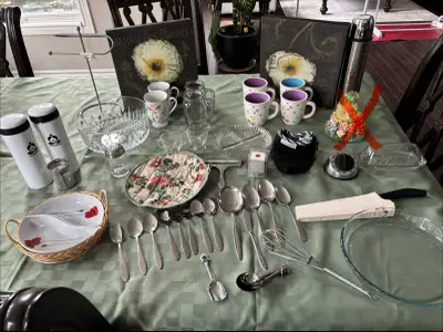 Kitchen Stuff Lot - Teavana, Mugs, Glassware, Utensils & More!, View more