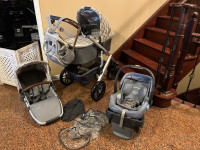 2019 Uppababy Vista stroller with bassinet ( Mesa car seat extrh