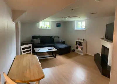 Available November 1,2025 Bright one bedroom basement apartment for rent in beautiful brick bungalow...