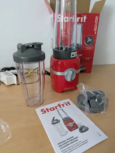 Fuchsia Starfrit Personal Blender with 2 x 828ml Cups, 2 Blades,, View more