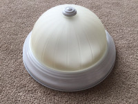 Dome light fixture white - complete as you see it