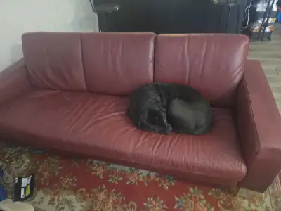 Leather couch for sale, View more