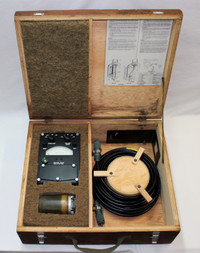 Rare RADIACMETER Cold War Military Radiation Geiger Tester Set