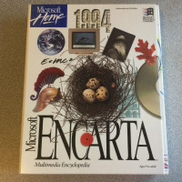vintage CD rom 1994 Microsoft Encarta Encyclopedia with Box