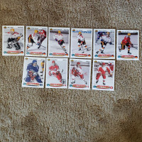 10 World Junior Tournament Hockey Cards