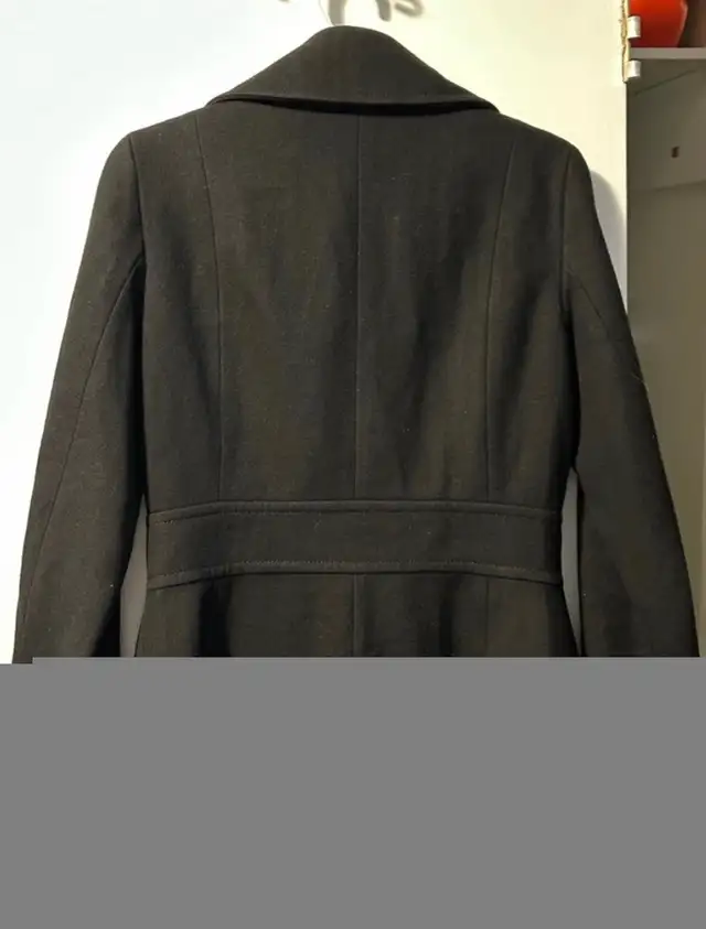 Black double breasted pea coat sz S in Women's - Tops & Outerwear in Mississauga / Peel Region - Image 5
