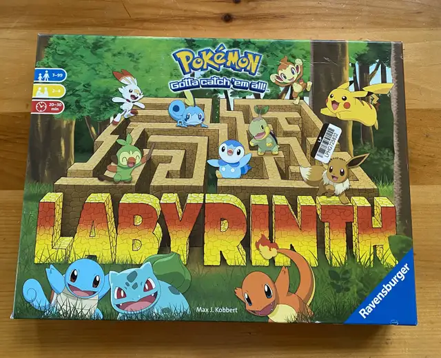 New Sealed Pokémon Labyrinth Board Game, Dent one edge of box