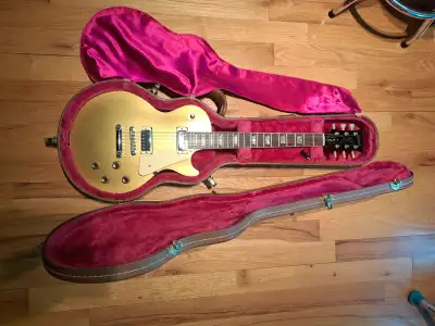 Gibson Les Paul Deluxe Gold Top 1973! USA! SHIPPABLE!, View more