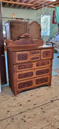 Antique Dresser w/ Ornate Details