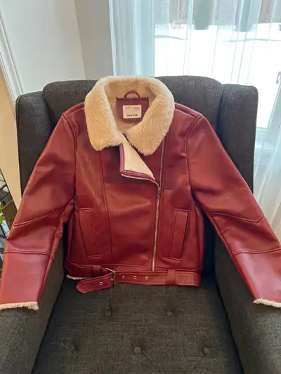 Zara Faux Leather Girls Biker Moto Jacket., View more
