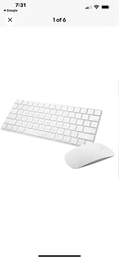 Apple magic keyboard and mouse, View more
