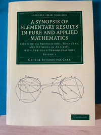 Synopsis of Elementary Results in Pure and Applied Math (Carr)