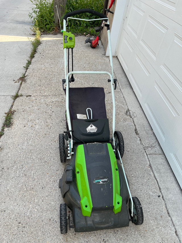 Greenworks electric mower Free Stuff Winnipeg Kijiji