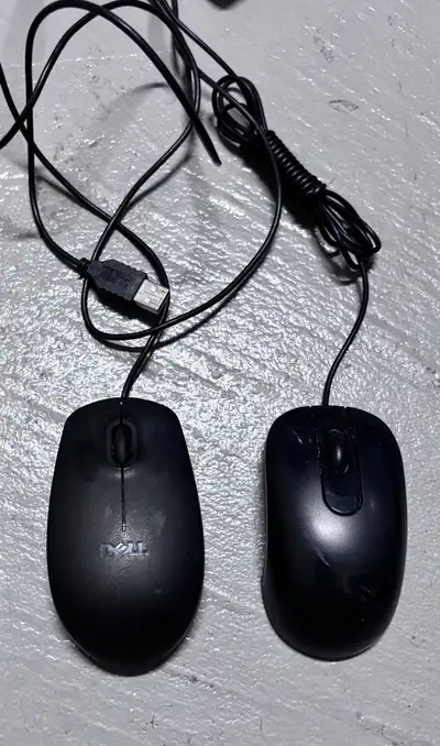 Used USB wired mouse (Dell and Microsoft)., View more
