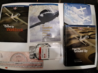 Pilot PPL training manuals and instruments