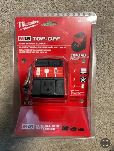 Brand new Milwaukee M18 top-off 175W power supply , View more