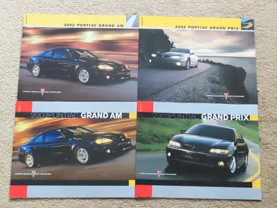 FREE - 4 Pontiac Grand AM, Grand Prix 2002-2003  brochures, View more