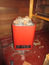 Sauna Electric with Natural Stone topping