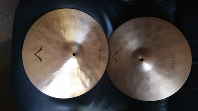 Sabian Artisan VAULT 14" Hi Hats Hammered AMAZING 852G 1488G, View more