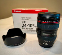 CANON EF 24-105mm F4 L IS USM LENS - LIKE NEW