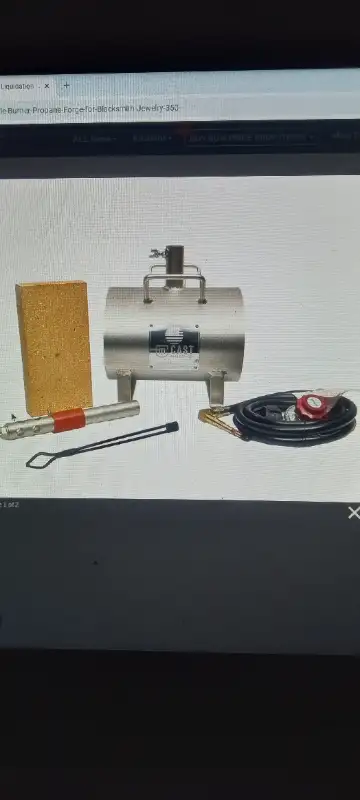 new in box, never used, factory sealed unit ..... Propane Forge, Fire Brick, Regulator, Connector, B...