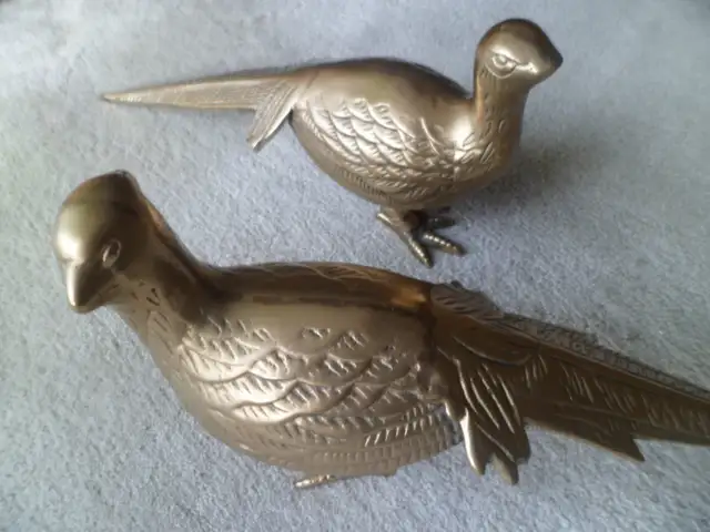 A SET OF BRASS PHEASANTS in Home Décor & Accents in Lethbridge - Image 3