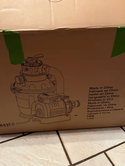Never been used, still in original box The pump is designed for above ground pools (around 2,400 - 8...