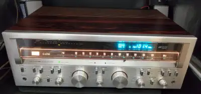 VINTAGE 1979 SANSUI G-6700 SILVER FACE DC STEREO RECEIVER JAPAN, View more