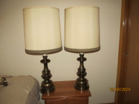 Vintage Stiffel Brass Table Lamps - Set of 2