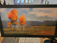 Local Artist beautiful fall piece done by Kingston Frameworks