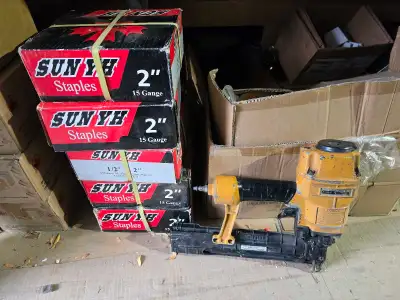 Bostitch Nailer Gun & Staples ($200 - FIRM), View more