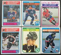 Cartes Hockey et Baseball Opeechee, Topps, Upper Deck 1982-1993
