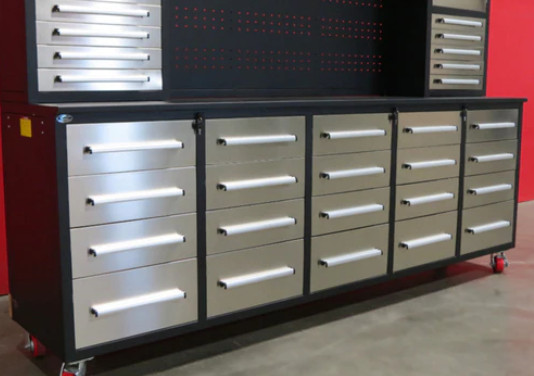 Stainless Workbench Garage Cabinet 10FT (30Drawers & 2Cabinets) dans Autre  à St. Catharines - Image 3