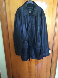 Men’s Peerless Garments Company Black Leather Coat