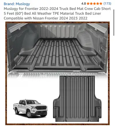 Nissan Frontier Truck Bed Mat Liner, View more
