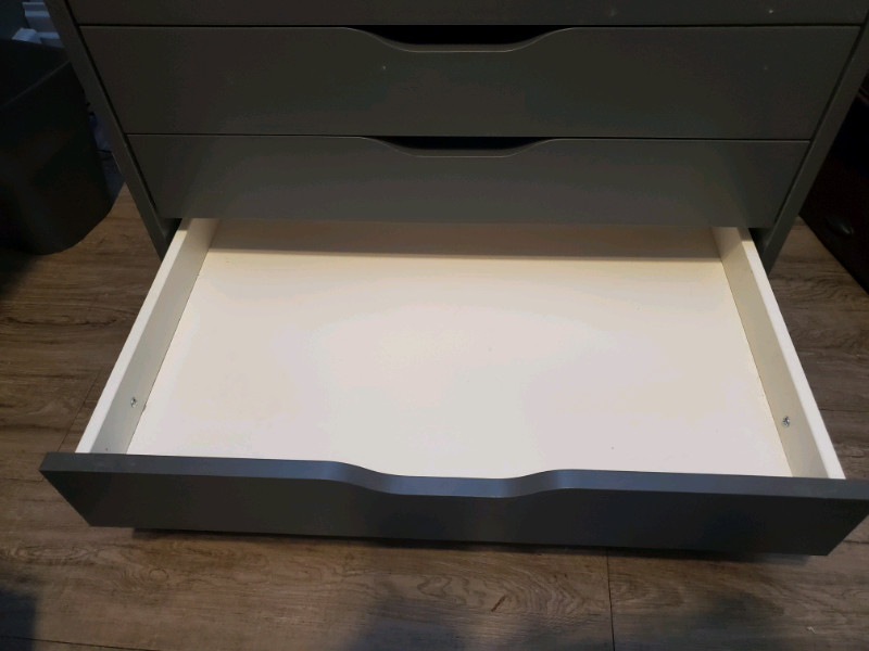 Ikea ALEX drawer unit on wheels (grey) Dressers & Wardrobes Calgary