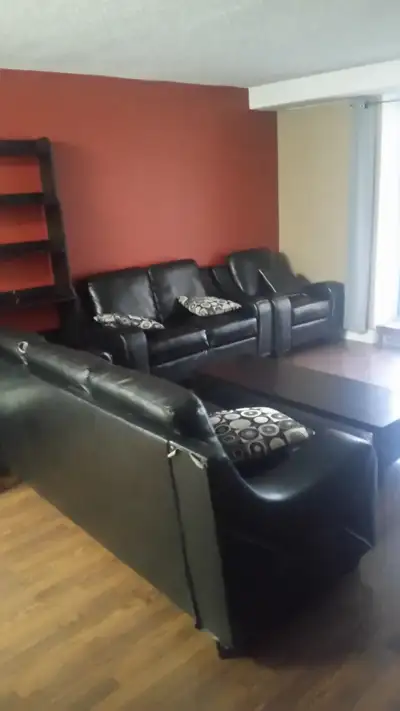 One bedroom furnished apartment on Jasper Avenue and 122 Street on the 3rd Floor facing East in a se...