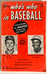 1976 Edition, Who’s Who in Baseball