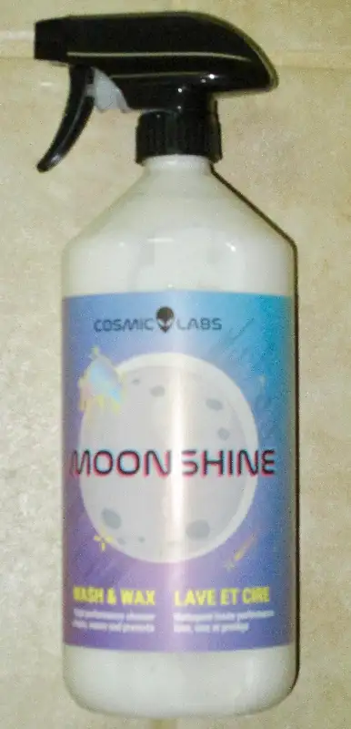 Brand New in easy spray-on bottle MOONSHINE Wash & Wax high-performance cleaner. Cleans, waxes, and...