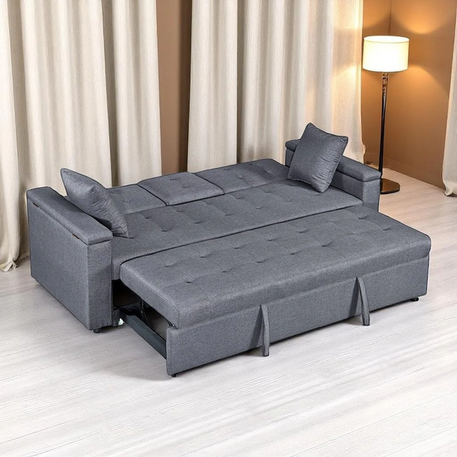 Sale On New Sleeper Sofa Bed With Smart Storage Comfort in Couches & Futons in London - Image 3