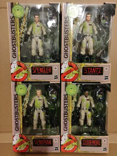 New Ghostbusters Plasma Series Slimed Glow In The Dark 1/12 scale action figure full set of 4. $160...