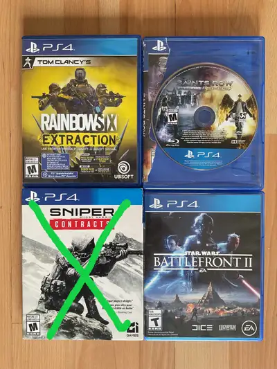 60 of 62 PS4 games remain, View more