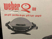 New open box Weber Q100 portable BBQ