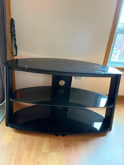 Black Glass TV Stand, View more