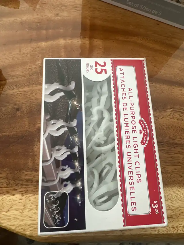 Holiday Time and Simple Living Christmas Light Clips and Hooks